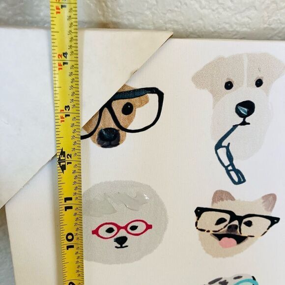 Dogs in Glasses Canvas Wall Art Decor - Picture 2 of 3